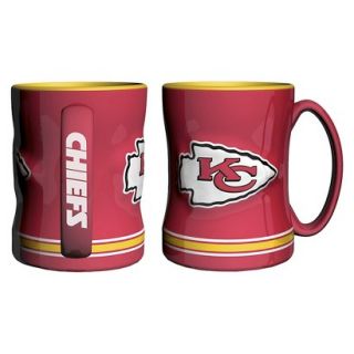 Boelter Brands NFL 2 Pack Kansas City Chiefs Relief Mug   15 oz