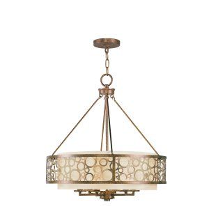 LiveX Lighting LVX 8676 64 Palacial Bronze with Gilded Accents Avalon Chandelier