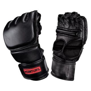 Mens Open Palm Boxing Gloves with Clinch Strap   Black/Red (Large/ X Large)