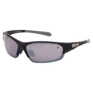 IRONMAN Wraparound Oval Sunglasses   Black/Grey