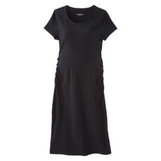 Liz Lange for Target Maternity Short Sleeve Shirt Dress   Black XL
