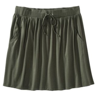 Merona Womens Plus Size Front Pocket Knit Skirt   Green 1