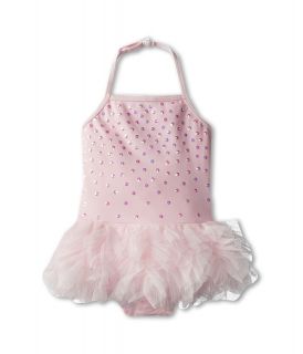 Kate Mack Bows De Ballet Swim Skirted 1 Piece Solid Girls Swimwear (Pink)