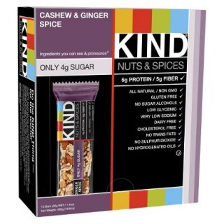 KIND Cashew & Ginger Spice Nutrition Bar   12 Bars