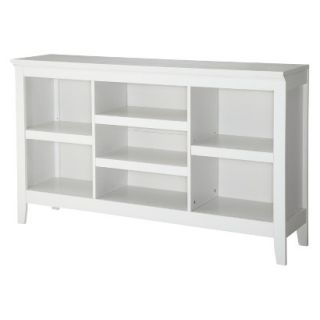 Book case Threshold Carson Horizontal Bookcase with Adjustable Shelves   White