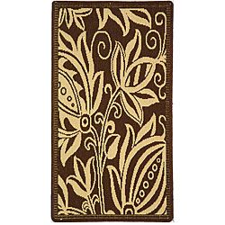 Indoor/ Outdoor Andros Chocolate/ Natural Rug (2 X 37)