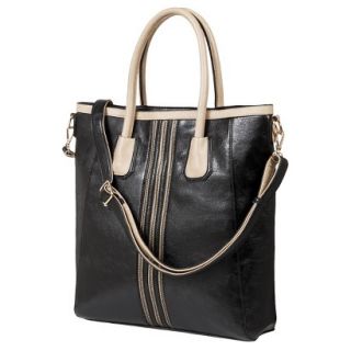Melie Tote Handbag with Removable Crossbody Strap   Black