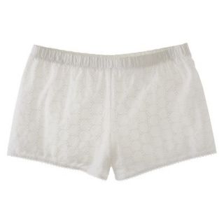 Gilligan & OMalley Womens Crochet Shorts   Fresh White L