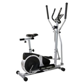 Body Champ Silver/Black Magnetic Cardio Dual Trainer Exercise Bike