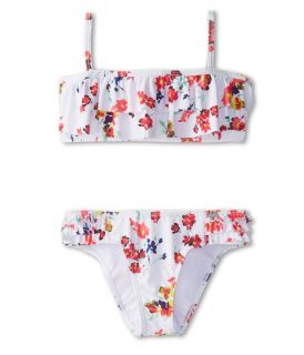 ONeill Kids Fancy Free Ruffle Girls Swimwear Sets (White)