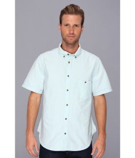 Alternative Apparel Fuji S/S Shirt Mens Short Sleeve Button Up (Blue)