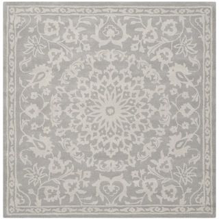 Safavieh Handmade Bella Grey/ Silver Wool Rug (6 X 6 Square)