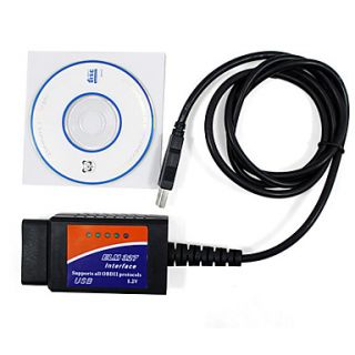 OBD2 Scanner ELM327 USB   Plastic