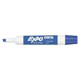 EXPO Chisel Tip Low Odor Dry Erase Marker   Blue (12 Per Set)