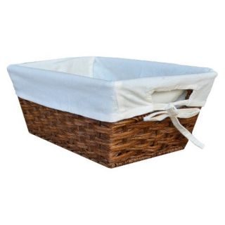 Threshold Rattan Small Tapered Bin with Liner