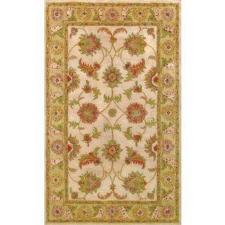 Harmony Beige Light Green 8 X 11 foot Rug