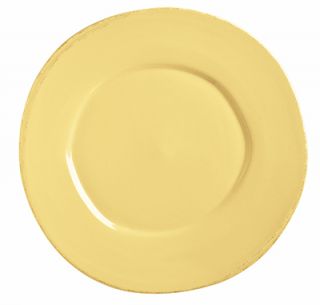 Libbey Glass 6 3/8 Round Porcelain Plate   Butter Yellow