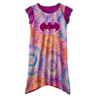 Batman Toddler Girls Short Sleeve Nightgown   2T Pink
