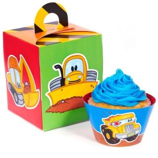 Construction Pals Cupcake Wrapper Combo Kit