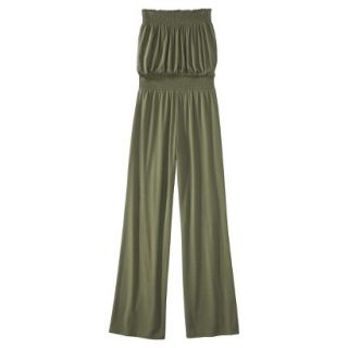 Mossimo Supply Co. Juniors Strapless Knit Jumpsuit   Picnic Green M(7 9)