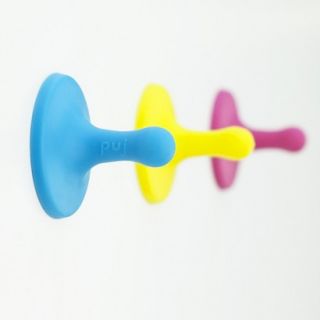 Puj Nubs Clever Grippy Bath Towel Hooks   Brights