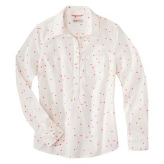 Merona Womens Popover Favorite Shirt   Star Print   L