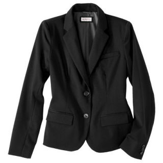 Merona Petites Twill Button Blazer   Black 8P