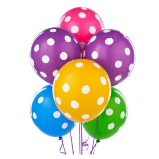 Big Polka Dot Latex Balloons