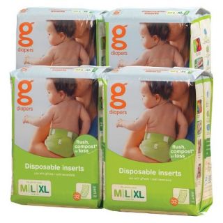 gDiapers Disposable Inserts   Size med/large/X large (128 count)