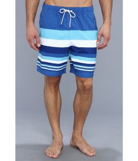 Nautica Multi Stripe Swim Trunk Mens Swimwear (White)