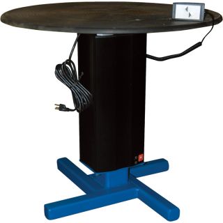 Vestil Turntable With Powered Height Adjustment   750 Lb. Capacity, 30 Inch