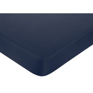 Hotel Fitted Crib Sheet   Navy
