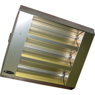 TPI Indoor/Outdoor Quartz Infrared Heater   16,382 BTU, 208 Volts, Stainless