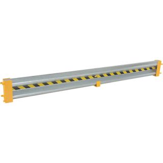 Vestil Galvanized Guardrail with Drop In Brackets   10 Ft. L x 1 Ft. H, Model