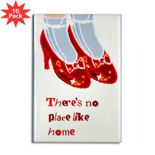  Red Ruby Slippers Rectangle Magnet (10 pack)