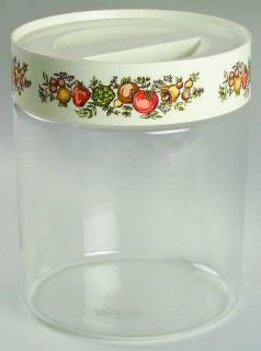 Corning Spice Of Life 7 Glassware Storage Jar with Lid, Fine China Dinnerware  