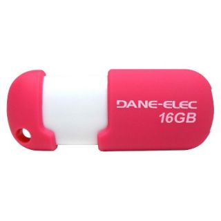 Dane Elec 16GB USB Flash Drive w/Cloud   Pink/White (DA Z16GCN5DB C)