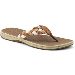 Sperry Top Sider Womens Tuckerfish Sand Cognac White Sandals, Size 7 M   9268525