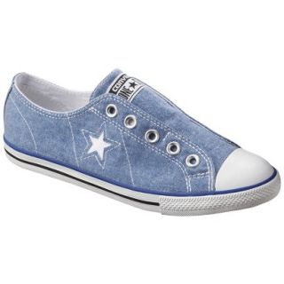 Womens Converse One Star Chambray Laceless Sneaker   Blue 7.5