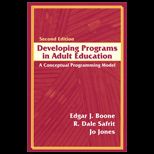 Developing Programs in Adult Education  A Conceptual Programming Model