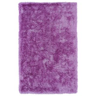 Hand tufted Silky Shag Lilac Rug (3 X 5)