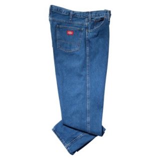 Dickies Mens Regular Fit 5 Pocket Jean   Stone Washed Blue 30x34