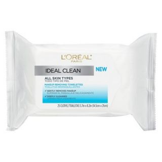 LOreal Paris Ideal Clean Towelettes for All Skin Types   25 Count