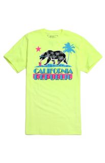 Mens Riot Society T Shirts   Riot Society Cali Vice Neon T Shirt