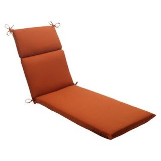 Outdoor Chaise Lounge Cushion   Burnt Orange Fresco Solid