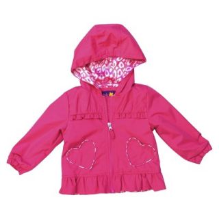 Pink Platinum Infant Toddler Girls Heart Pocket Jacket   Pink 12 M