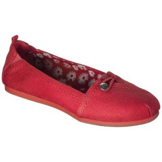 Womens Mad Love Lynn Canvas Loafer   Red 5 6