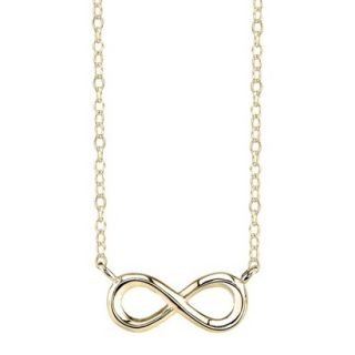 Gold Plated over Sterling Silver Pendant Infinity   Gold