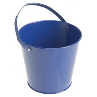 Metal Bucket   Blue