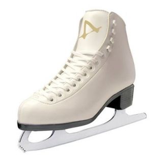 Girls American Tricot Lined Ice Skates   White (13)